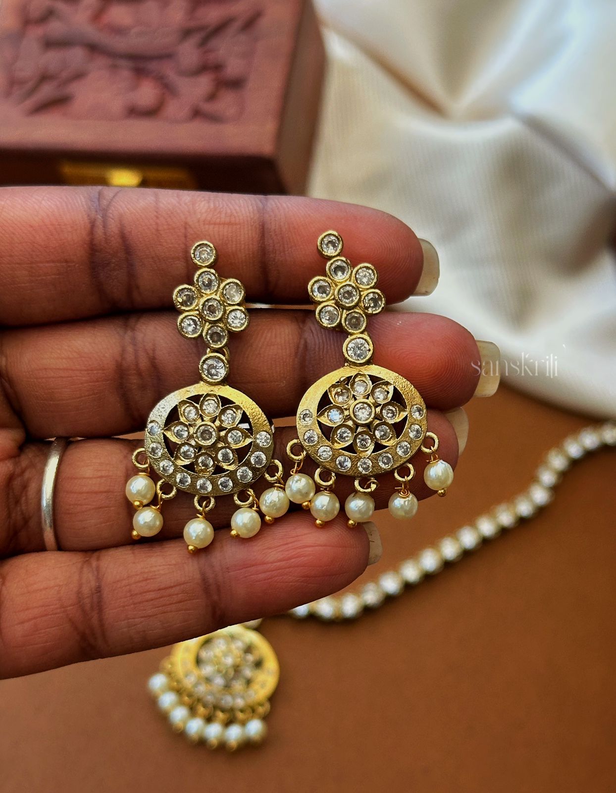 Classic Kundan ad stone set