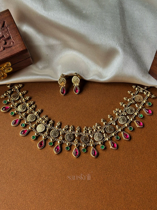 Ruby Pink Double Layered Choker